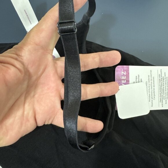 CURVEEZ Women's Plus 2XL Second Skin Hip Hugger Bodysuit Under Bust Black NWT - Picture 10 of 16